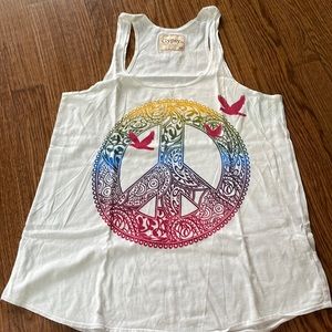 Gypsy 05 peace tank top size XS
